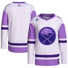 Buffalo Sabres Adidas Hockey Fights Cancer Primegreen Authentic Blank Practice Jersey - White/purple Nhl - Robokeg