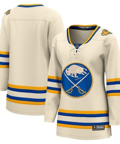 Buffalo Sabres Branded Womens 2022 Nhl Heritage Classic Breakaway Blank Jersey - Cream - Robokeg