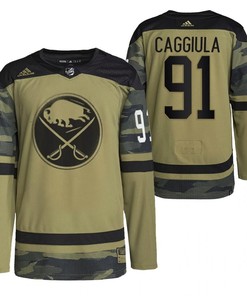 Buffalo Sabres Drake Caggiula 2022 Military Appreciation Night Camo 91 Jersey Primegreen Jersey - Robokeg