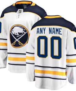 Buffalo Sabres Fanatics Branded Away Breakaway Custom Jersey - White Custom Jerseys Nhl - Robokeg