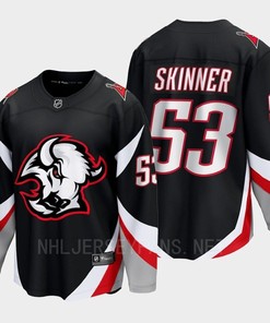 Buffalo Sabres Jeff Skinner 2022-23 Goathead Third Black 53 Jersey Premier - Robokeg