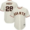 Buster Posey 28 San Francisco Giants Big And Tall Cool Base Player Jersey - Cream - Robokeg