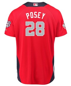 Buster Posey National League Majestic 2018 Mlb All-star Game Home Run Derby Player Jersey - Red - Robokeg