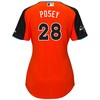 Buster Posey National League Majestic Womens 2017 Mlb All-star Game Home Run Derby Jersey - Orange - Robokeg