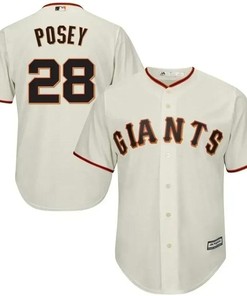 Buster Posey San Francisco Giants Cool Base Player Jersey - Cream - Robokeg