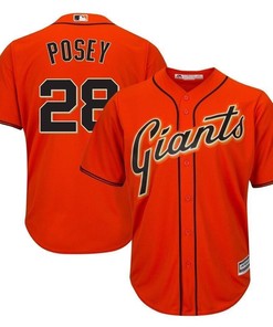 Buster Posey San Francisco Giants Cool Base Player Jersey - Orange - Robokeg