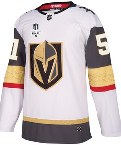 Byron Froese 51 Vegas Golden Knights Stanley Cup 2023 Final Patch Away Breakaway Men Jersey - White - Robokeg