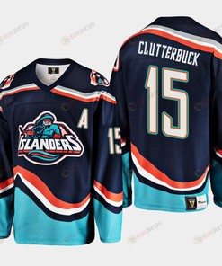 Cal Clutterbuck 15 New York Islanders Navy Reverse Retro 2.0 Jersey 2022-23 - Robokeg