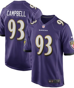 Calais Campbell Baltimore Ravens Game Player Jersey - Purple Nfl - Robokeg