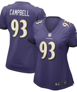 Calais Campbell Baltimore Ravens Womens Game Player Jersey - Purple Nfl - Robokeg