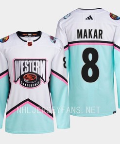 Cale Makar 8 Colorado Avalanche 2023 All-Star Game Jersey White Equipment - Robokeg