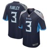 Caleb Farley Tennessee Titans Game Jersey - Navy Nfl - Robokeg
