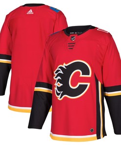 Calgary Flames Adidas Home Authentic Blank Jersey - Red Nhl - Robokeg
