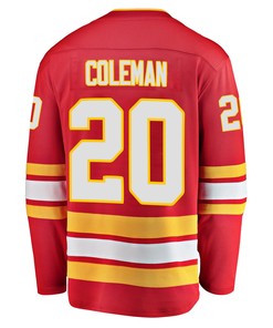 Calgary Flames Blake Coleman 20 Home 2022 Stanley Cup Champions Breakaway Men Jersey - Red - Robokeg