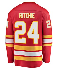 Calgary Flames Brett Ritchie 24 Home 2022 Stanley Cup Final Breakaway Men Jersey - Red - Robokeg