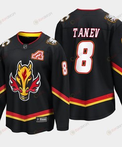 Calgary Flames Christopher Tanev 8 Alternate Black Jersey Breakaway Player - Robokeg