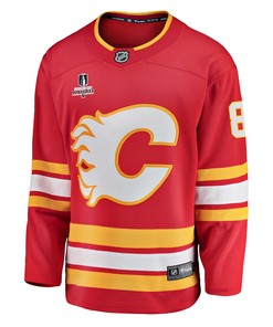 Calgary Flames Christopher Tanev 8 Home 2022 Stanley Cup Playoffs Breakaway Men Jersey - Red - Robokeg