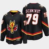Calgary Flames Cole Schwindt 79 Alternate Black Jersey Breakaway Player - Robokeg