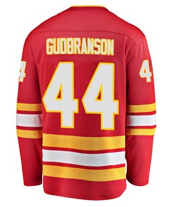 Calgary Flames Erik Gudbranson 44 Home 2022 Stanley Cup Champions Breakaway Men Jersey - Red - Robokeg