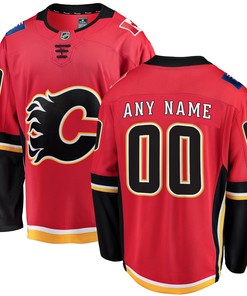 Calgary Flames Fanatics Branded Alternate Premier Breakaway Custom Jersey - Red/black Custom Jerseys Nhl - Robokeg