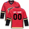 Calgary Flames Fanatics Branded Alternate Replica Custom Jersey - Red/black Custom Jerseys Nhl - Robokeg
