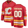 Calgary Flames Fanatics Branded Home Breakaway Custom Jersey - Red Custom Jerseys Nhl - Robokeg