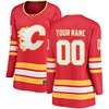 Calgary Flames Fanatics Branded Womens Home Breakaway Custom Jersey - Red Custom Jerseys Nhl - Robokeg