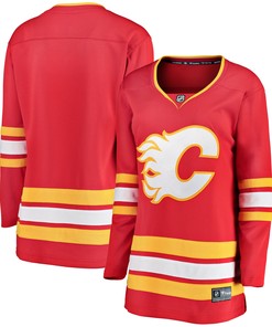 Calgary Flames Fanatics Branded Womens Home Breakaway Jersey - Red Nhl - Robokeg