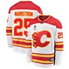 Calgary Flames Jacob Markstrom 25 Away 2022 Stanley Cup Final Breakaway Men Jersey - White - Robokeg