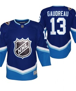 Calgary Flames Johnny Gaudreau 13 Blue 2022 All-Star Western Jersey Youth - Robokeg