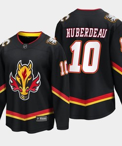 Calgary Flames Jonathan Huberdeau 10 Alternate Black Jersey Breakaway Player - Robokeg