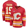 Calgary Flames Matthew Tkachuk 19 Home 2022 Stanley Cup Playoffs Breakaway Men Jersey - Red - Robokeg