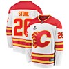 Calgary Flames Michael Stone 26 Away 2022 Stanley Cup Playoffs Breakaway Men Jersey - White - Robokeg