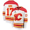 Calgary Flames Milan Lucic 17 Away 2022 Stanley Cup Champions Breakaway Men Jersey - White - Robokeg