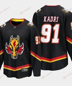 Calgary Flames Nazem Kadri 91 Alternate Red Jersey Breakaway Player - Robokeg