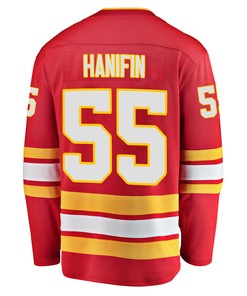 Calgary Flames Noah Hanifin 55 Home 2022 Stanley Cup Final Breakaway Men Jersey - Red - Robokeg