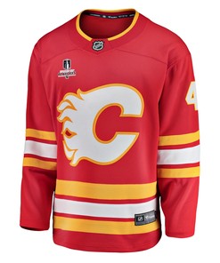 Calgary Flames Rasmus Andersson 4 Home 2022 Stanley Cup Playoffs Breakaway Men Jersey - Red - Robokeg