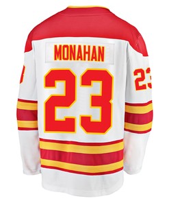 Calgary Flames Sean Monahan 23 Away 2022 Stanley Cup Final Breakaway Men Jersey - White - Robokeg