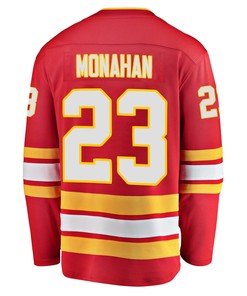Calgary Flames Sean Monahan 23 Home 2022 Stanley Cup Final Breakaway Men Jersey - Red - Robokeg