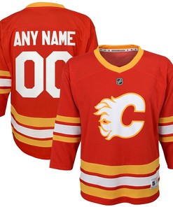Calgary Flames Toddler 2020/21 Home Replica Custom Jersey - Red Custom Jerseys Nhl - Robokeg