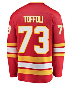Calgary Flames Tyler Toffoli 73 Home 2022 Stanley Cup Final Breakaway Men Jersey - Red - Robokeg