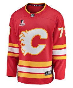 Calgary Flames Tyler Toffoli 73 Home 2022 Stanley Cup Playoffs Breakaway Men Jersey - Red - Robokeg