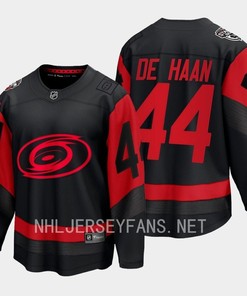 Calvin de Haan 44 Carolina Hurricanes 2023 Jersey Stadium Series Black Breakaway - Robokeg