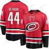Calvin de Haan 44 Carolina Hurricanes Stanley Cup 2023 Playoffs Patch Home Breakaway Men Jersey - Red - Robokeg