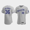 Cam Gallagher 36 Kansas City Royals Gray Road Jersey - Robokeg