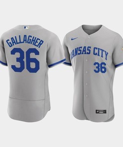 Cam Gallagher 36 Kansas City Royals Men's 2022-23 Road Jersey - Gray Jersey - Robokeg