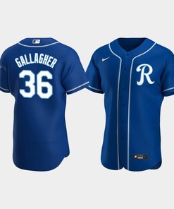 Cam Gallagher 36 Kansas City Royals Team Logo Royal Alternate Jersey - Robokeg