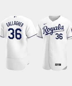 Cam Gallagher 36 Kansas City Royals White Home Jersey - Robokeg