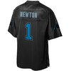 Cam Newton Carolina Panthers Nfl Pro Line Reverse Fashion Jersey - Black - Robokeg