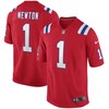Cam Newton New England Patriots Nike Alternate Game Jersey - Red - Robokeg